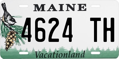 ME license plate 4624TH