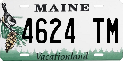 ME license plate 4624TM