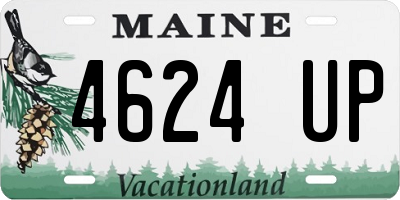 ME license plate 4624UP