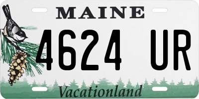 ME license plate 4624UR