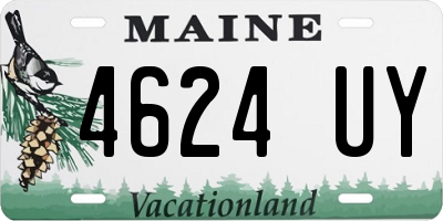 ME license plate 4624UY