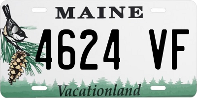 ME license plate 4624VF