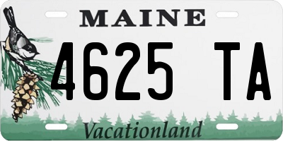 ME license plate 4625TA