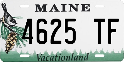 ME license plate 4625TF