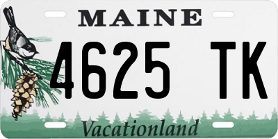 ME license plate 4625TK