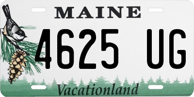 ME license plate 4625UG