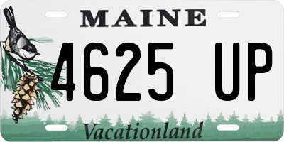 ME license plate 4625UP