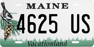 ME license plate 4625US