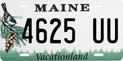 ME license plate 4625UU