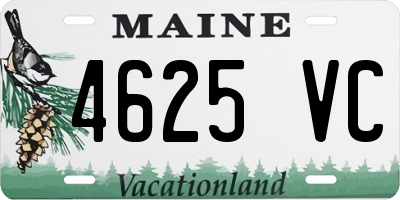 ME license plate 4625VC
