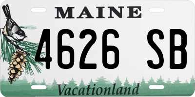 ME license plate 4626SB