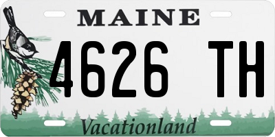 ME license plate 4626TH