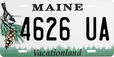 ME license plate 4626UA