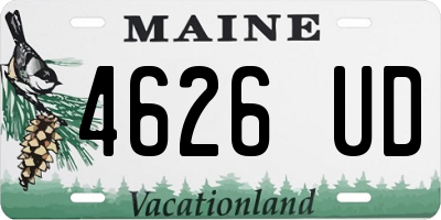 ME license plate 4626UD