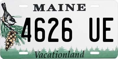 ME license plate 4626UE
