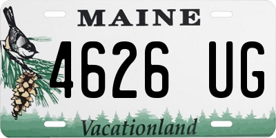 ME license plate 4626UG