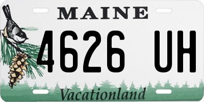 ME license plate 4626UH