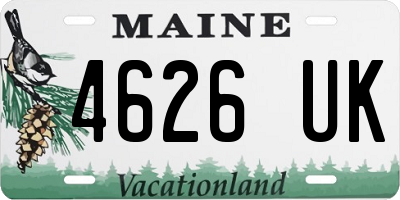 ME license plate 4626UK