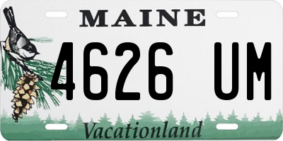 ME license plate 4626UM