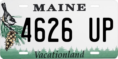 ME license plate 4626UP