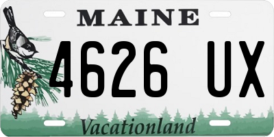 ME license plate 4626UX
