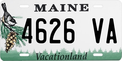 ME license plate 4626VA