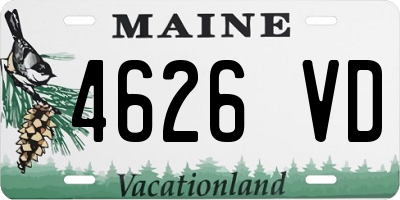 ME license plate 4626VD