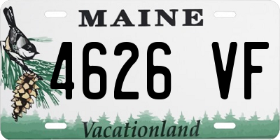 ME license plate 4626VF