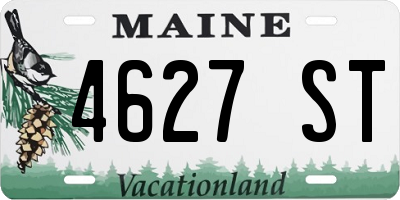ME license plate 4627ST