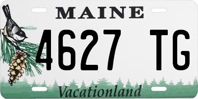 ME license plate 4627TG