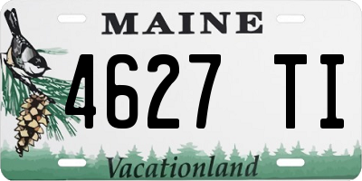 ME license plate 4627TI