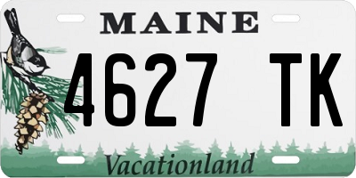 ME license plate 4627TK