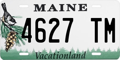 ME license plate 4627TM