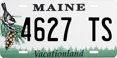 ME license plate 4627TS