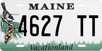 ME license plate 4627TT