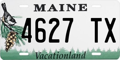 ME license plate 4627TX