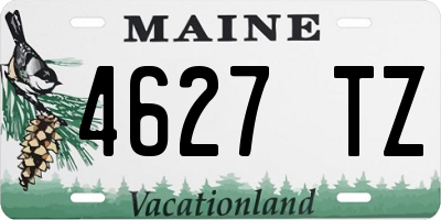 ME license plate 4627TZ