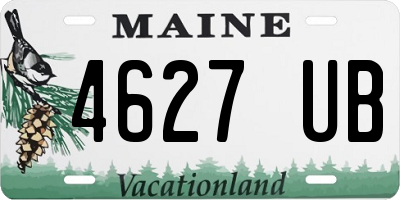 ME license plate 4627UB