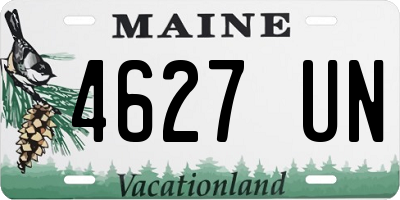 ME license plate 4627UN