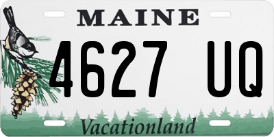 ME license plate 4627UQ