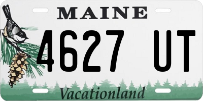 ME license plate 4627UT