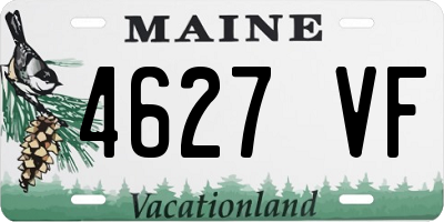 ME license plate 4627VF