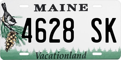 ME license plate 4628SK