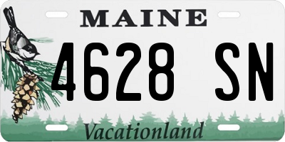 ME license plate 4628SN