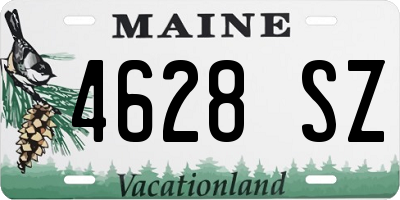 ME license plate 4628SZ