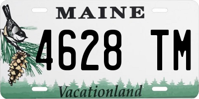 ME license plate 4628TM