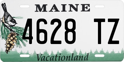ME license plate 4628TZ