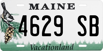 ME license plate 4629SB