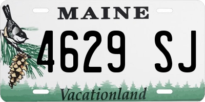 ME license plate 4629SJ