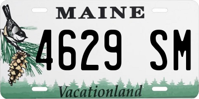 ME license plate 4629SM